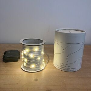 NEW West Elm 10 ft LED Silver String Lights